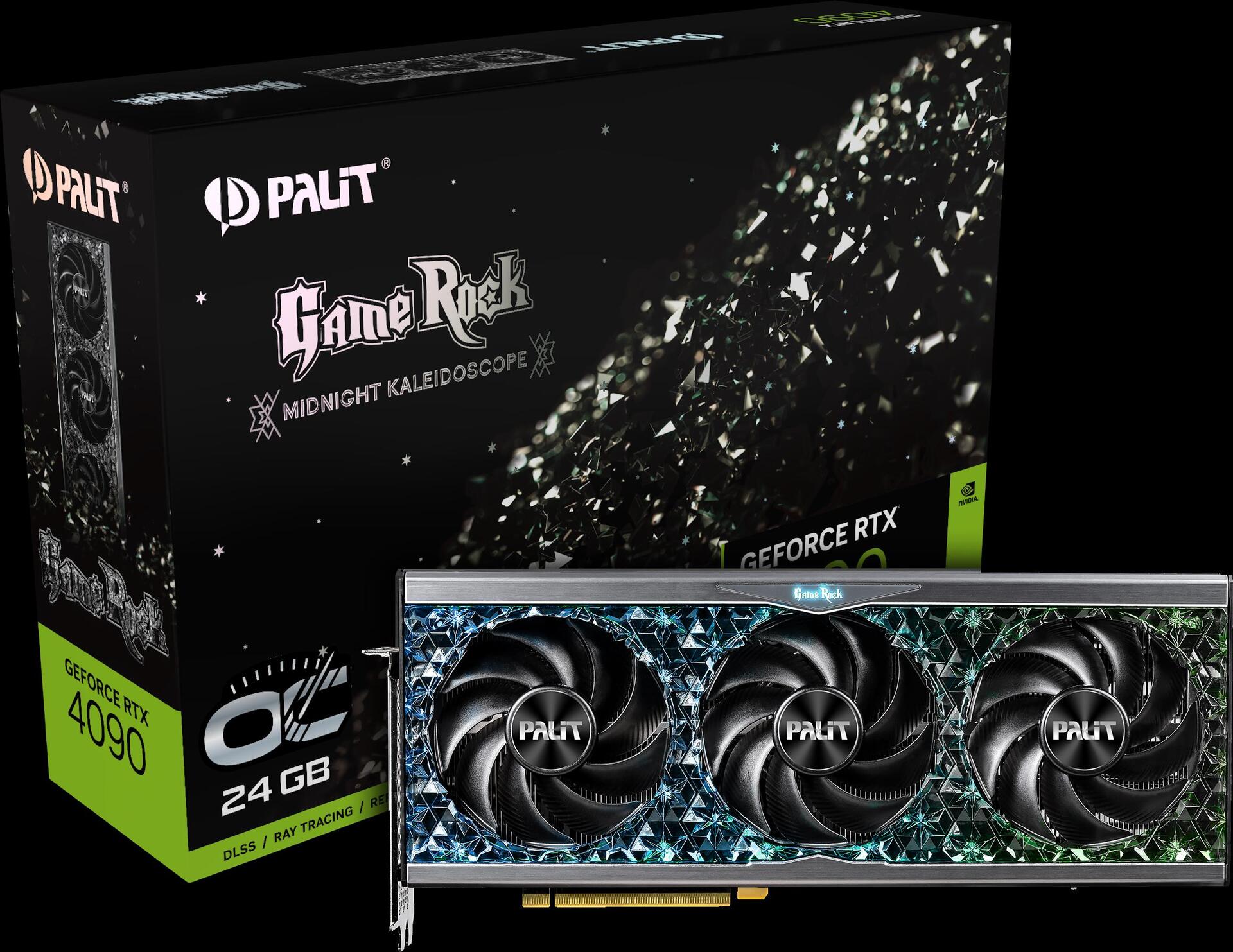 Купить Palit GeForce RTX 4090 GameRock - OC Edition - Grafikkarten - NVIDIA GeForce RTX 4090 - 24 GB GDDR6X - PCIe 4.0 - HDMI, 3 x DisplayPort (NED4090S19SB-1020G) в магазине wardena.ru