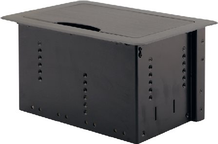 Купить Kramer TBUS-10XL - Installationskasten Netzwerkoberfläche - Schwarzes eloxiertes Aluminium (91-000037) в магазине wardena.ru