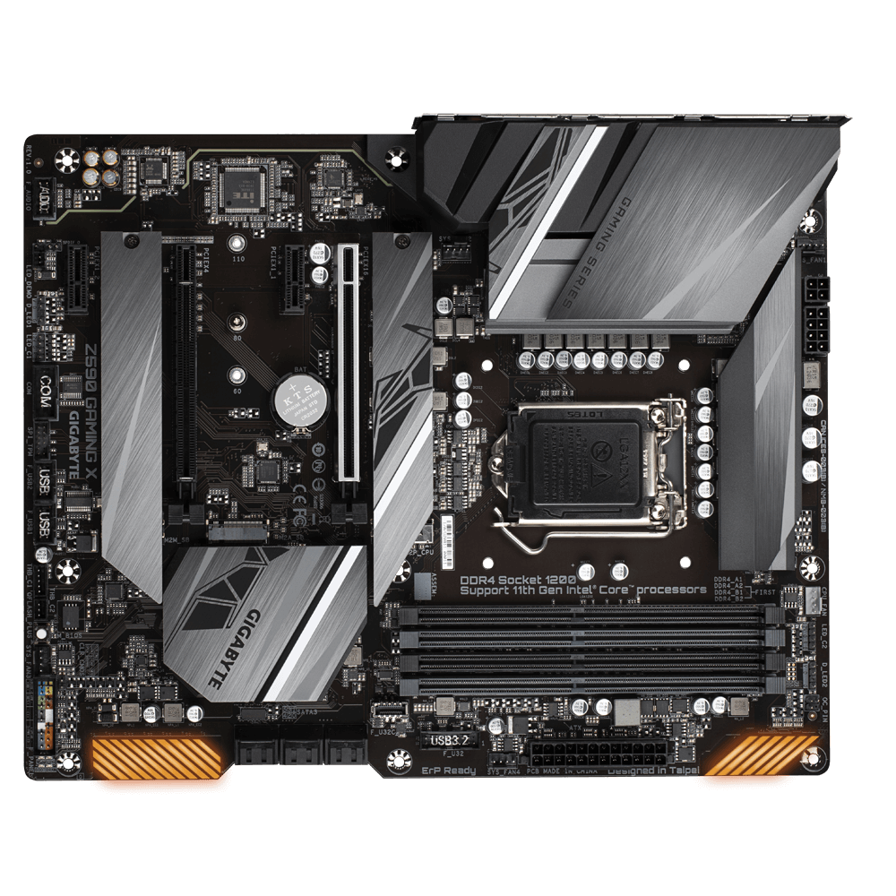 Купить Gigabyte Z590 GAMING X - Intel - LGA 1200 - Intel® Celeron® - Intel® Core™ i3 - Intel Core i5 - Intel Core i7 - Intel Core i9 - Intel® Pentium® - LGA 1200 (Socket H5) - DDR4-SDRAM - DIMM (Z590 GAMING X) в магазине wardena.ru