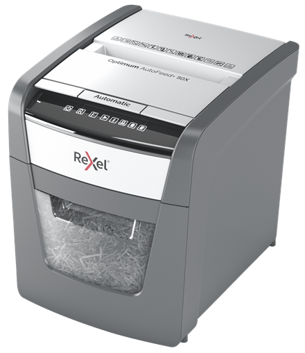 Купить Rexel Optimum AutoFeed+ 50X - Vorzerkleinerer - Kreuzschnitt - 4 x 28 mm - P-4 (2020050XEU) в магазине wardena.ru