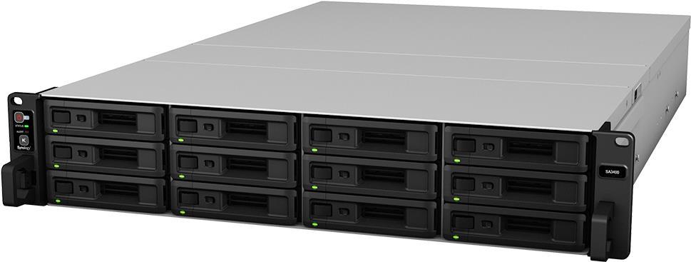 Купить Synology SA3400 - NAS-Server - 12 Schächte - Rack - einbaufähig - RAID 0, 1, 5, 6, 10, JBOD, RAID F1 - RAM 16 GB - Gigabit Ethernet / 10 Gigabit Ethernet - iSCSI - 2U в магазине wardena.ru
