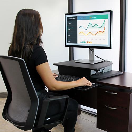 Купить StarTech.com Sit to Stand Workstation with One Touch Height Adjustment - Befestigungskit (Säulenklemme, Bodenplatte, einstellbarer Montagearm, Rückwand, Tastatur-Tablett, pneumatic arm, pads) für LCD-Display/Tastatur/Mau (ARMSTS) в магазине wardena.ru