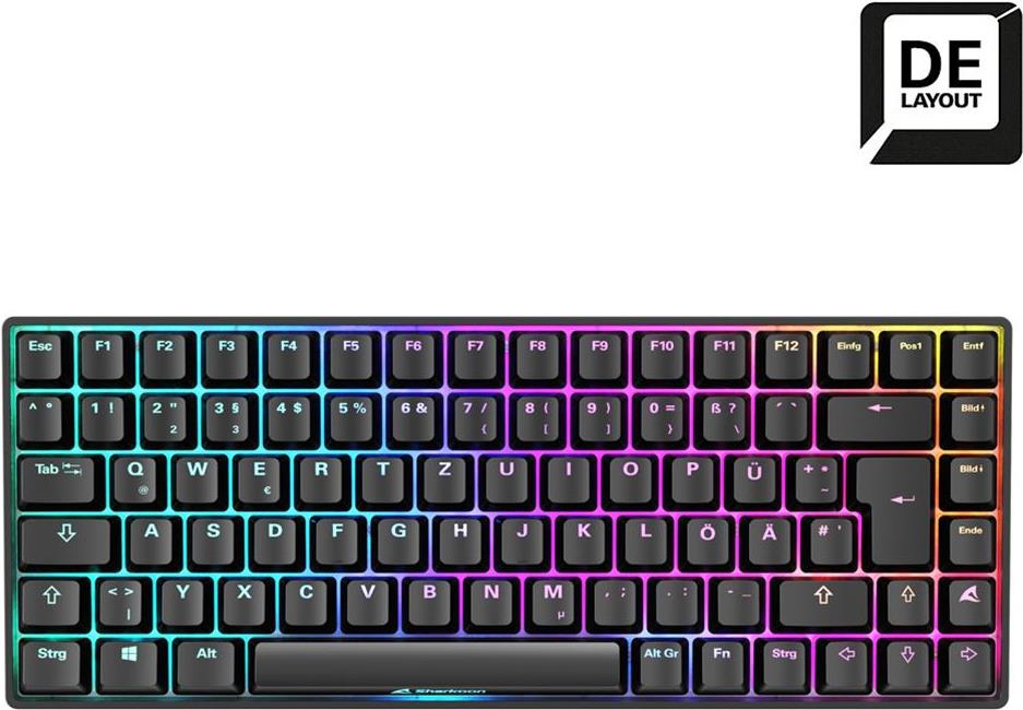 Купить Sharkoon SKILLER SGK50 S3 Tastatur USB QWERTZ Deutsch Schwarz (4044951039135) в магазине wardena.ru