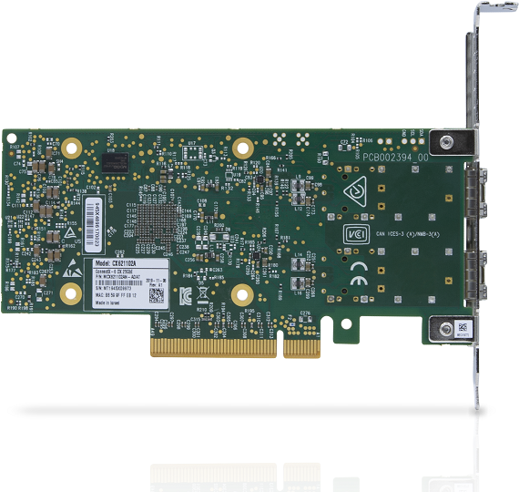 Купить NVIDIA ConnectX-6 Dx MCX621102AC-ADAT - Crypto enabled - Netzwerkadapter - PCIe 4.0 x16 - 25 Gigabit SFP28 x 2 в магазине wardena.ru