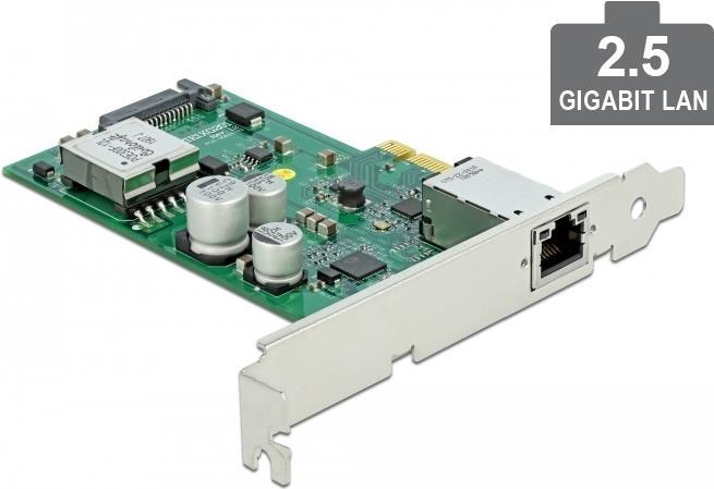 Купить Delock PCI Express x1 Card to 1 x 2.5 Gigabit LAN PoE+ - Netzwerkadapter - PCIe 2.1 Low-Profile - 2.5GBase-T (PoE+) x 1 (89019) в магазине wardena.ru