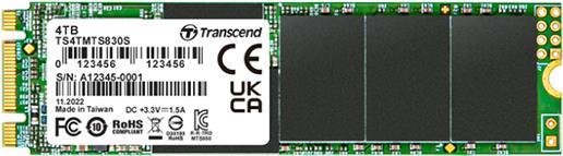 Купить Transcend 830S - SSD - 4 TB - intern - M.2 2242/2280 (M.2 2242/2280) - SATA 6Gb/s - integrierter Kühlkörper (TS4TMTS830S) в магазине wardena.ru