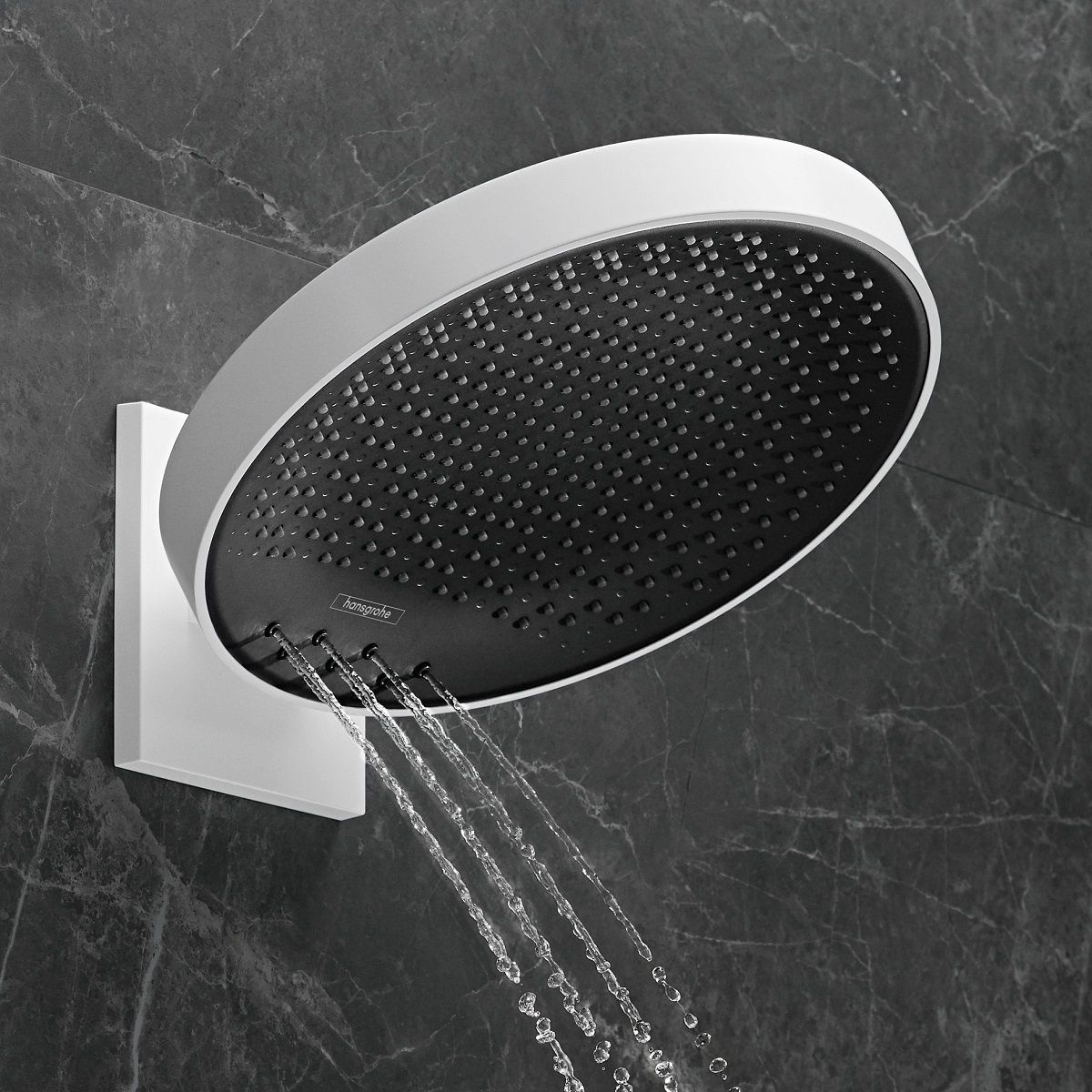 Купить Hansgrohe Rainfinity Верхний душ 250 3jet EcoSmart с настенным креплением белый матовый 26233700 в магазине wardena.ru