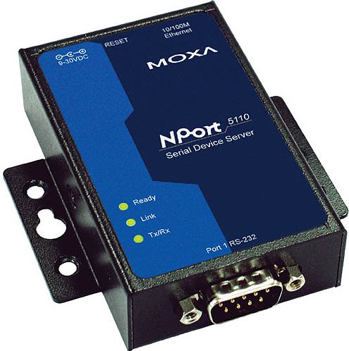 Купить Moxa NPort 5110 Device server 1 Anschluss Ethernet, Fast Ethernet, RS-232 extern (Nport-5110) в магазине wardena.ru