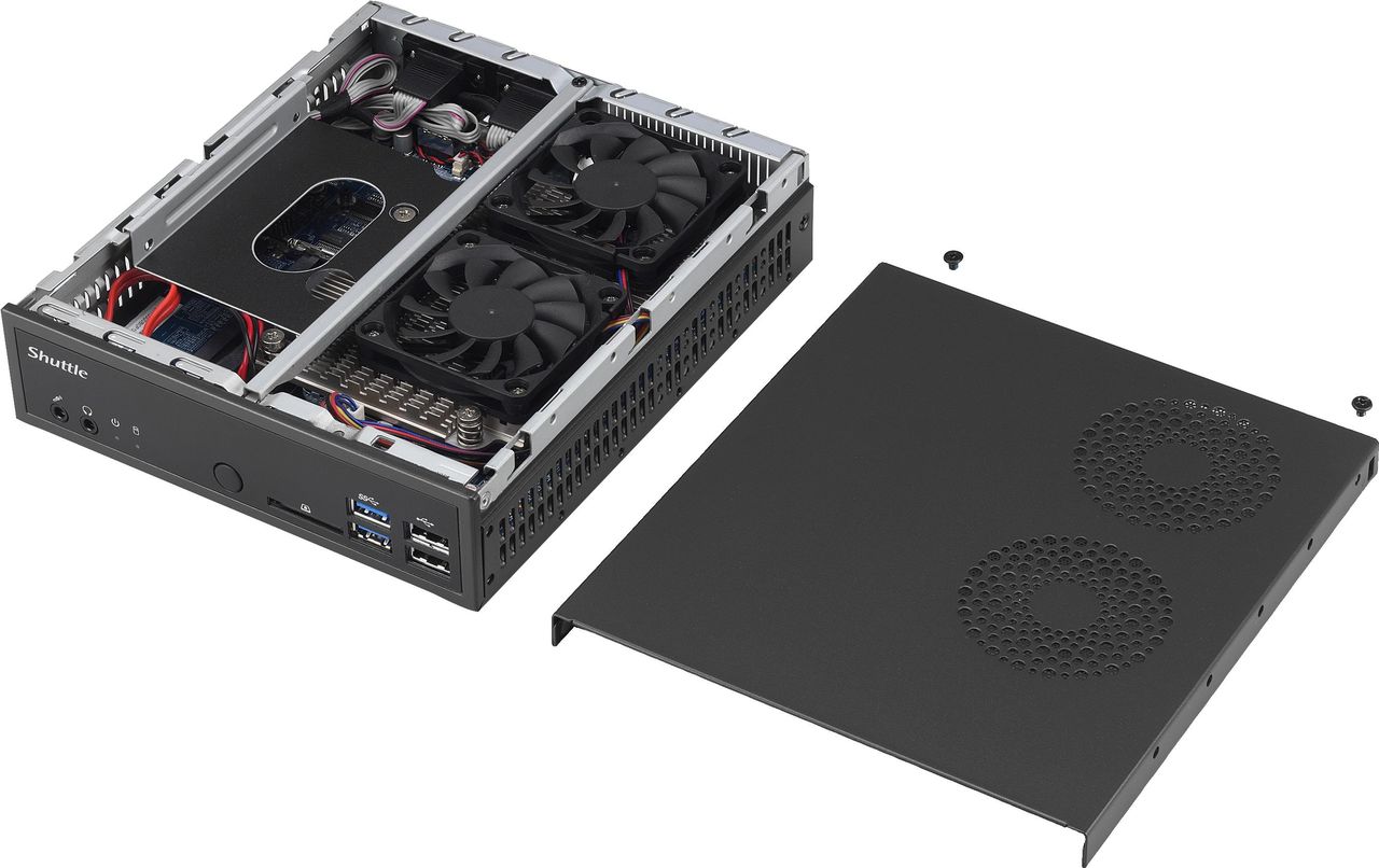 Купить Shuttle XPC slim DQ170 - Barebone - Slim-PC - LGA1151 Socket - Intel Q170 - keine CPU - RAM 0 GB - GigE в магазине wardena.ru