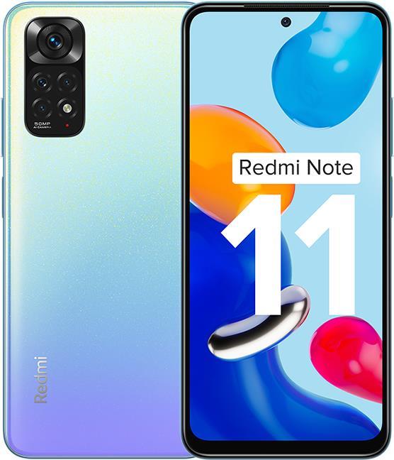 Купить Xiaomi Redmi Note 11 16,3 cm (6.43" ) Dual-SIM Android 11 4G USB Typ-C 4 GB 128 GB 5000 mAh Blau (37801) в магазине wardena.ru