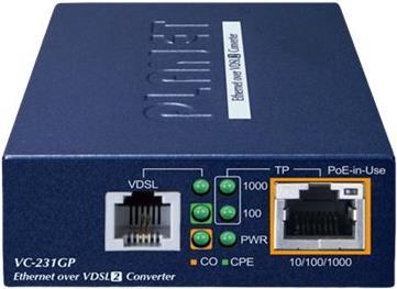 Купить PLANET VC-231GP - Medienkonverter - GigE, Ethernet over VDSL2 - 10Base-T, 100Base-TX, 1000Base-T, VDSL2 - RJ-45 / RJ-11 - bis zu 1,4 km (VC-231GP) в магазине wardena.ru