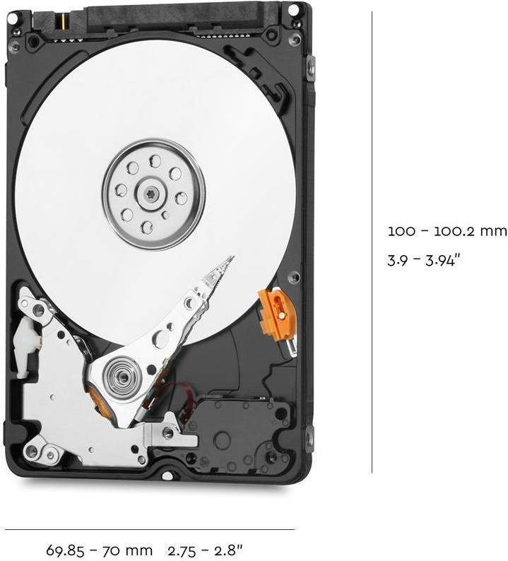 Купить WD Blue WD20SPZX - Festplatte - 2 TB - intern - 2.5" (6.4 cm) - SATA 6Gb/s - 5400 U/min - Puffer: 128 MB в магазине wardena.ru