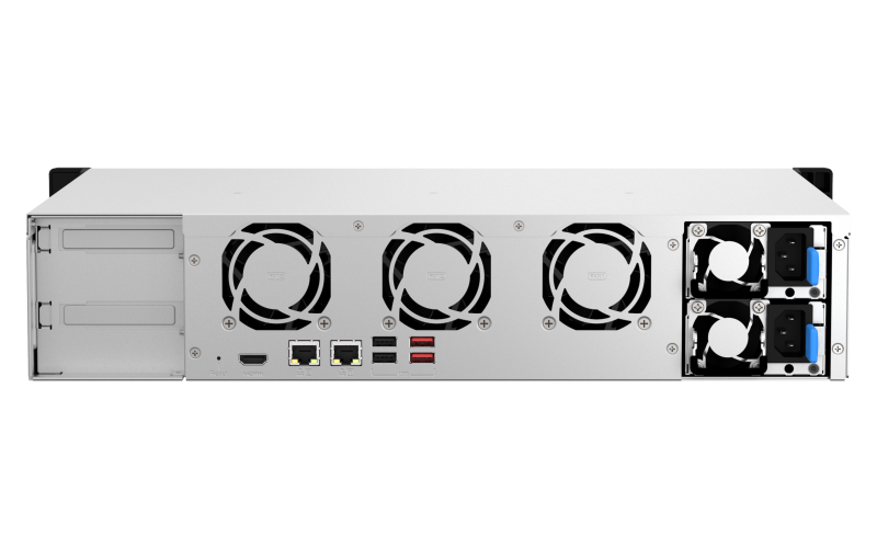 Купить QNAP TS-864EU-RP NAS Rack (2U) Eingebauter Ethernet-Anschluss Schwarz (TS-864eU-RP-4G) в магазине wardena.ru