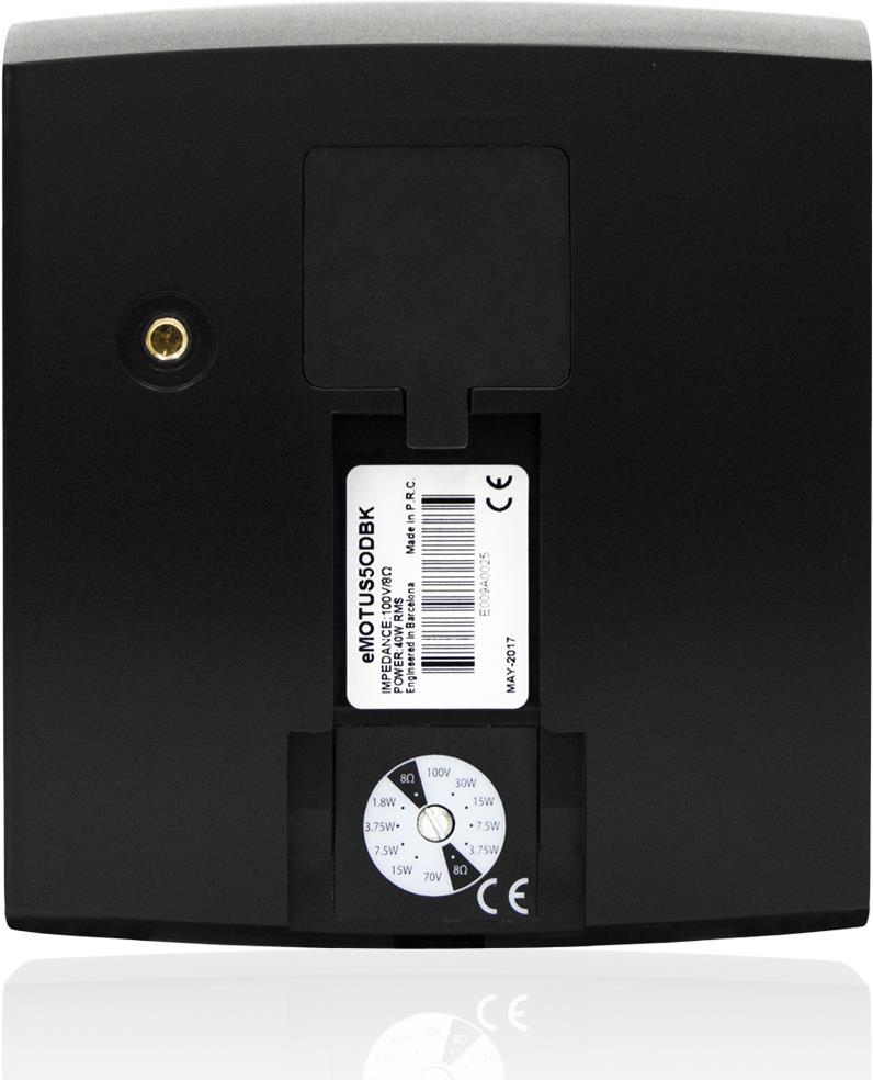 Купить ECLER eMOTUS5OD 2-Wege Schwarz Verkabelt 40 W (CEMOTUS5ODWH) в магазине wardena.ru