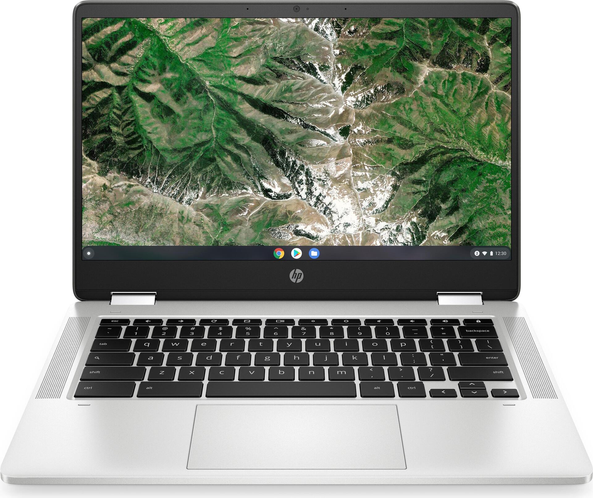 Купить HP Chromebook x360 14a-ca0326ng - Flip-Design - Celeron N4020 / 1.1 GHz - Chrome OS - UHD Graphics 600 - 4 GB RAM - 64 GB eMMC - 35.6 cm (14") IPS Touchscreen 1920 x 1080 (Full HD) - Wi-Fi 5 - Mineral Silver, lackierte O (2N2A2EA#ABD) в магазине wardena.ru