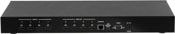 Купить Lindy 4x4 HDMI Matrix with Video Wall Scaling - Video/Audio-Schalter - Desktop, an Rack montierbar (38131) в магазине wardena.ru