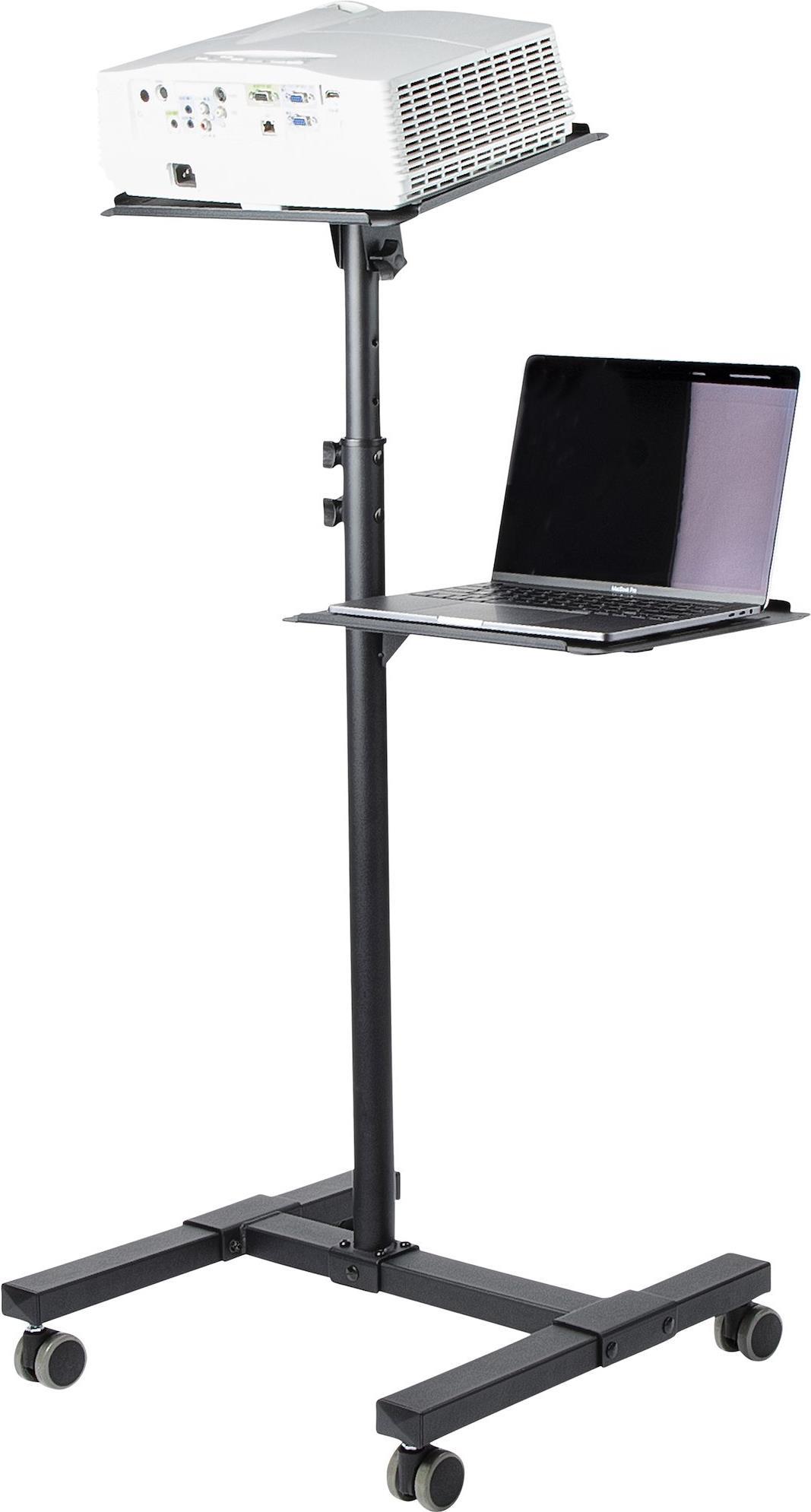 Купить StarTech.com Mobile Projector and Laptop Stand/Cart, Heavy Duty Portable Projector Stand (2 Vented Shelves, hold 22lb/10kg each), Height Adjustable Rolling AV Presentation Cart with Wheels - Lockable Casters - Wagen - fü (ADJPROJCART) в магазине wardena.ru