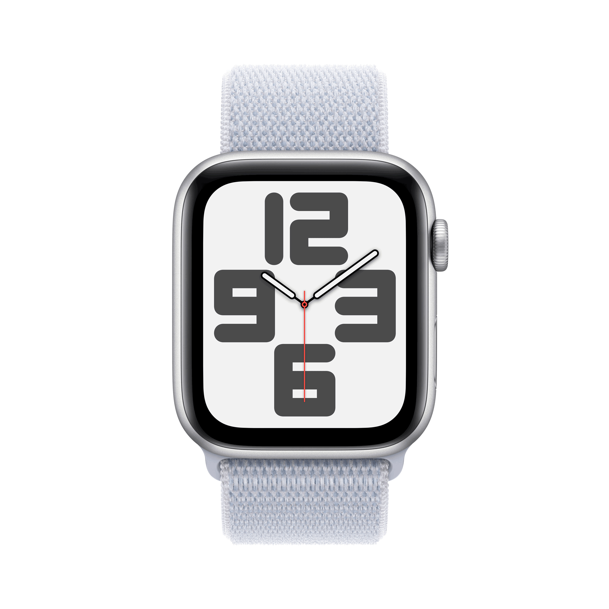 Купить Apple Watch SE GPS 44mm Silver Aluminium Case mit Blue Cloud Sport Band (MXET3QF/A) в магазине wardena.ru