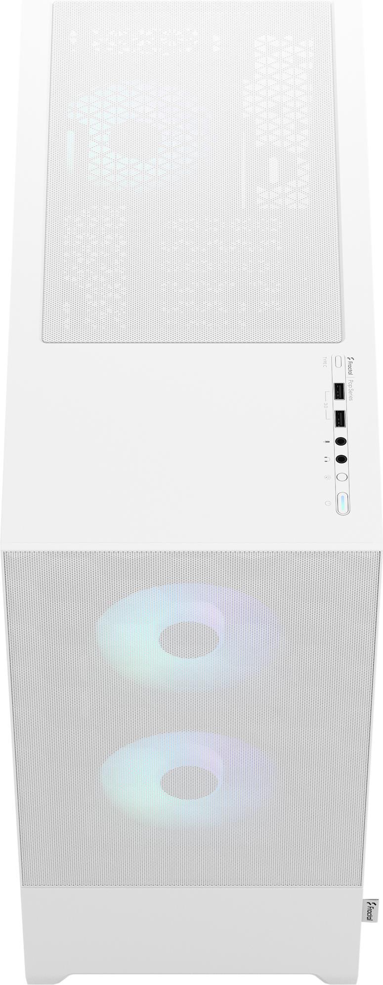 Купить Fractal Design Pop Air - Tower - ATX - Seitenteil mit Fenster (gehärtetes Glas) - keine Spannungsversorgung (ATX) - White TG Clear Tint - USB/Audio - für Fractal Design Model D, Type D (FD-C-POR1A-01) в магазине wardena.ru