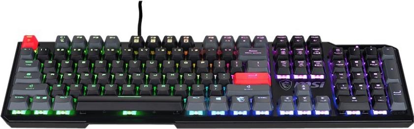 Купить MSI Vigor GK41 Dusk LR US Tastatur Gaming USB QWERTY Englisch Schwarz (VIGOR GK41 DUSK LR US) в магазине wardena.ru