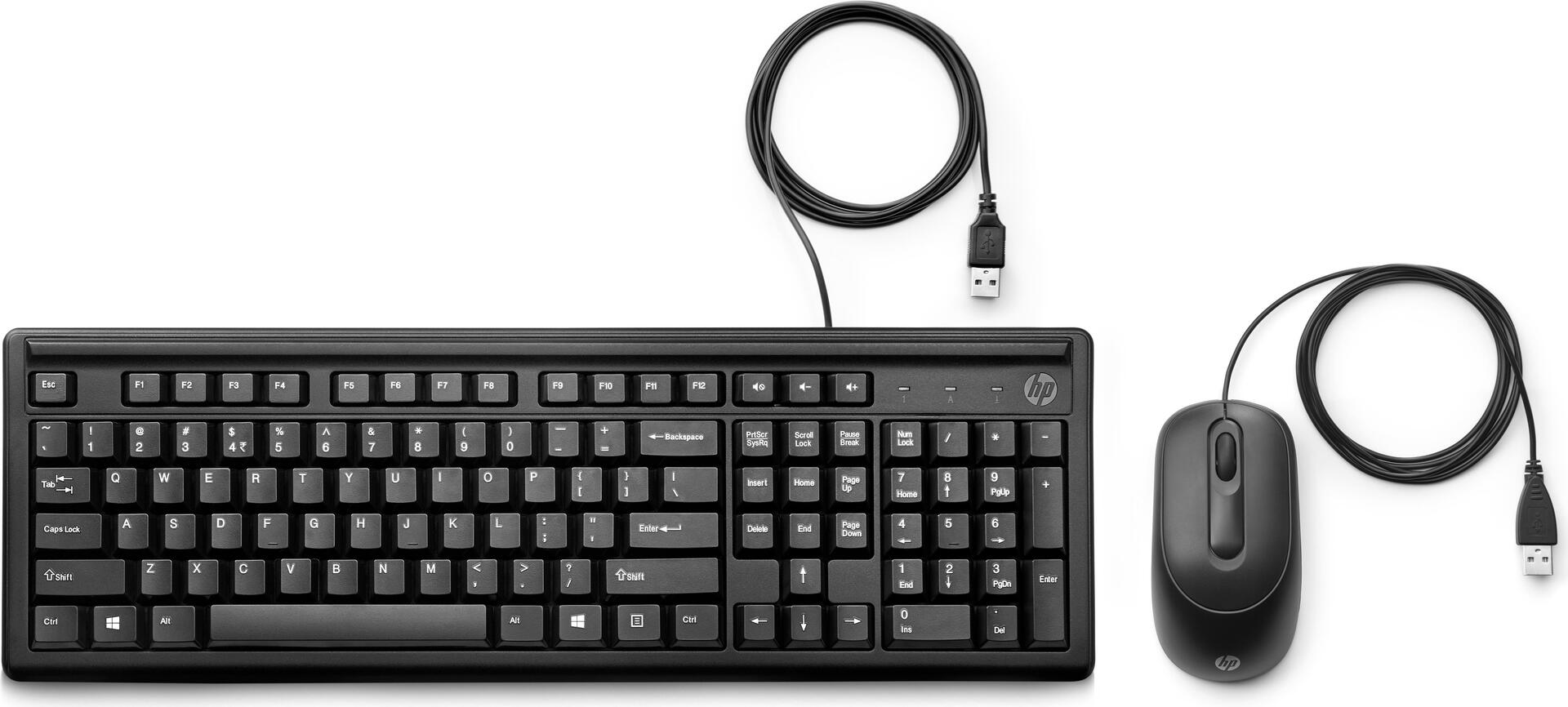 Купить HP 160 Tastatur USB Schwarz (6HD76AA#ABD) в магазине wardena.ru