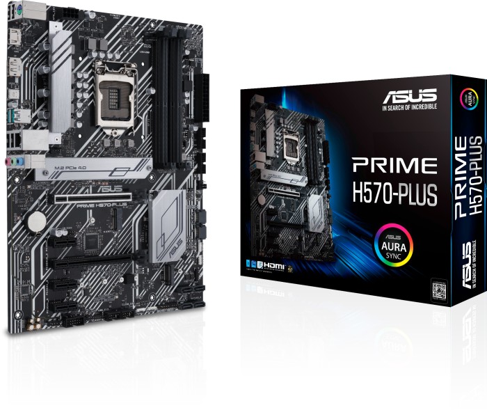 Купить ASUS PRIME H570-PLUS - Motherboard - ATX - LGA1200-Sockel - H570 Chipsatz - USB-C Gen2, USB 3.2 Gen 1, USB 3.2 Gen 2 - Gigabit LAN - Onboard-Grafik (CPU erforderlich) - HD Audio (8-Kanal) (90MB16M0-M0EAY0) в магазине wardena.ru