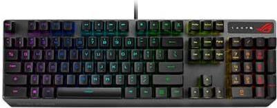 Купить ASUS ROG Strix Scope RX - Full-size (100%) - USB - Optomechanischer Schlüsselschalter - QWERTY - RGB-LED - Schwarz (90MP0240-BKSA00) в магазине wardena.ru