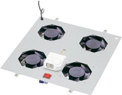 Купить Digitus Unique - Rack-Dach (belüftet) - Hellgrau, RAL 7035 - 48,3 cm (19") (DN-19 FAN-4-N) в магазине wardena.ru