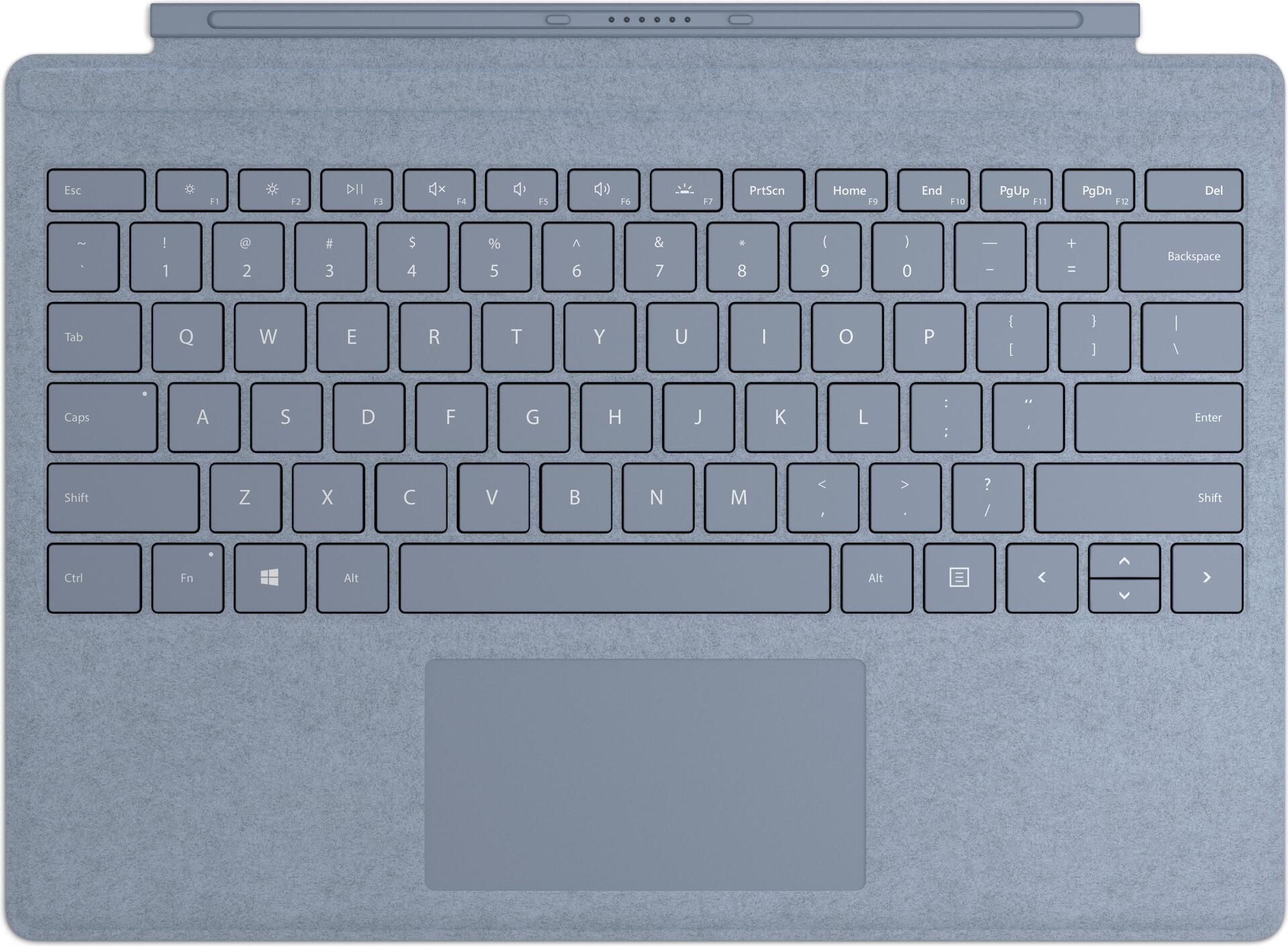 Купить Microsoft Surface Pro Signature Type Cover - Tastatur - mit Trackpad - hinterleuchtet - Englisch - Eisblau - kommerziell - für Surface Pro 7 (FFQ-00127) в магазине wardena.ru