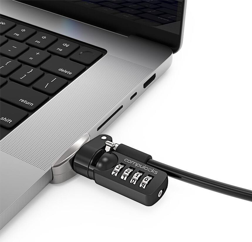Купить Compulocks MacBook Pro M1 40,60cm (16")  (2021) Lock Adapter With Combination Lock - Sicherheitsschlossadapter - mit Kombinationsschloss - für Apple MacBook Pro 16 (Late 2021) (MBPR16LDG02CL) в магазине wardena.ru