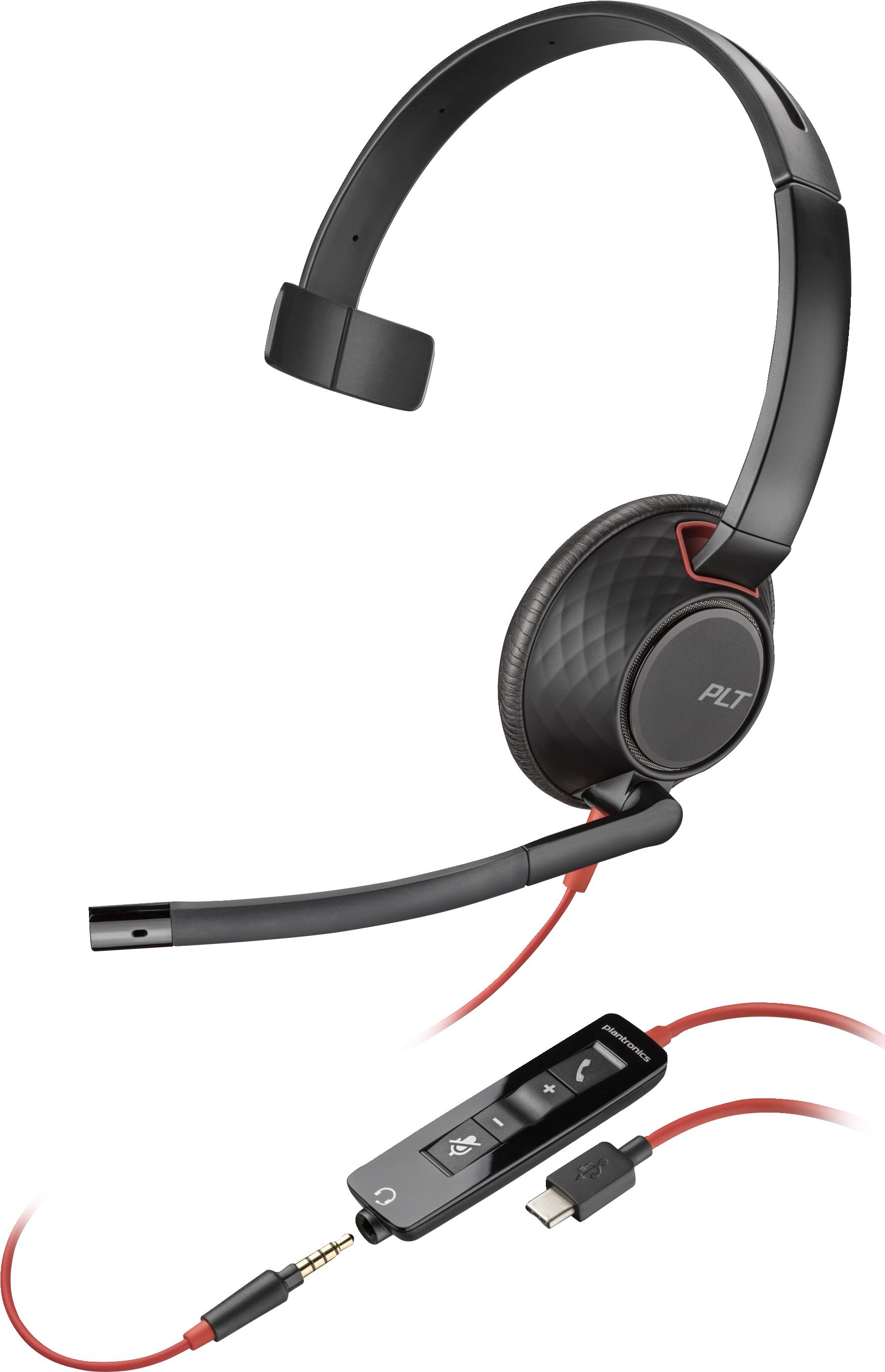 Купить HP Poly Blackwire C5210 Kopfhörer Kabelgebunden Kopfband Büro/Callcenter USB Typ-C Schwarz (805H4AA) в магазине wardena.ru