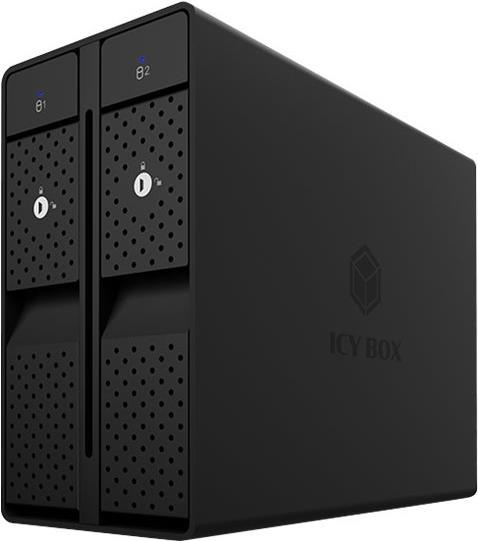 Купить Geh. IcyBox USB Type-C 2x3.5" SATAI-III RAID IB-RD3802-C31 (IB-RD3802-C31) в магазине wardena.ru