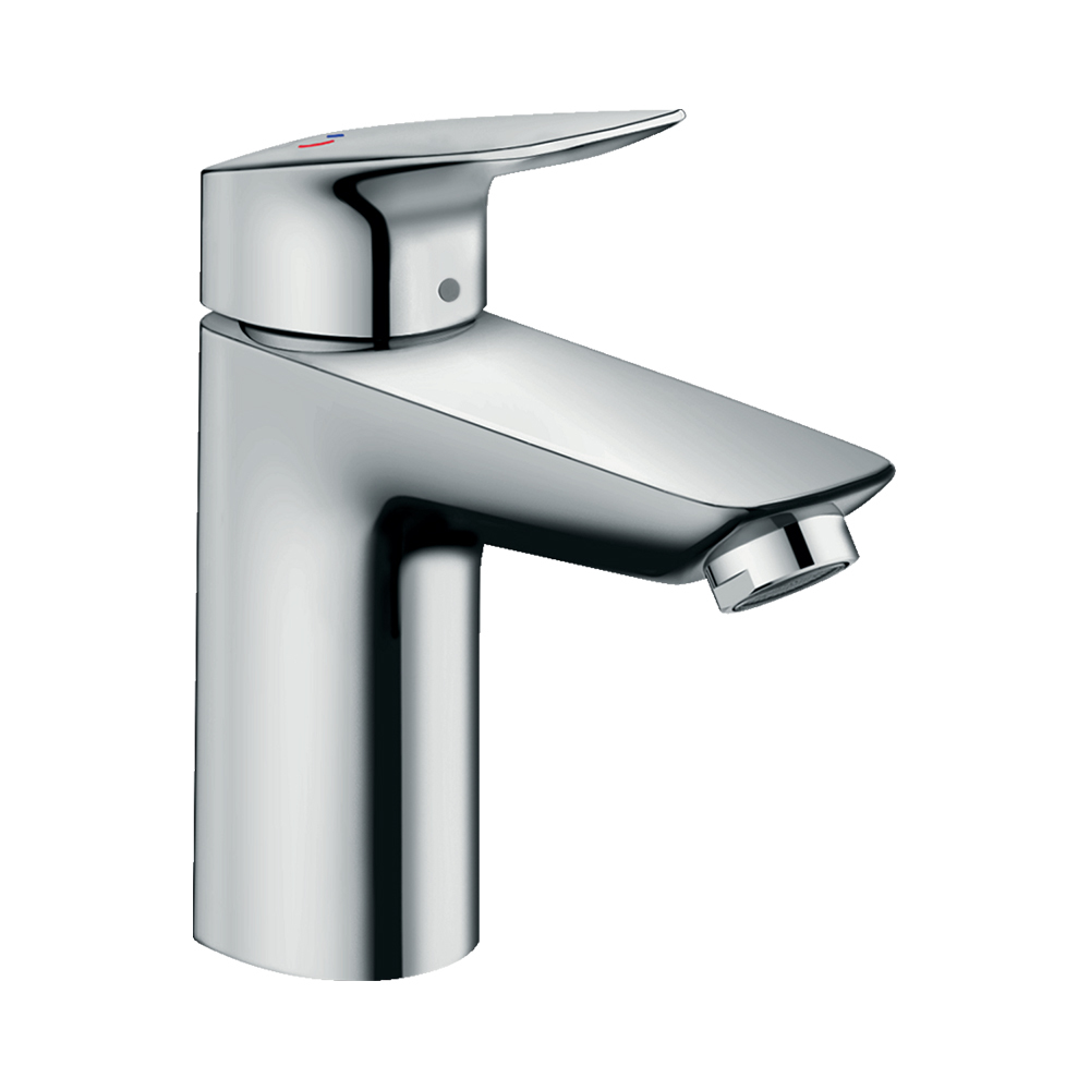 Купить Hansgrohe Logis Смеситель для раковины 100 однорычажный CoolStart без сливного набора хром 71103000 в магазине wardena.ru