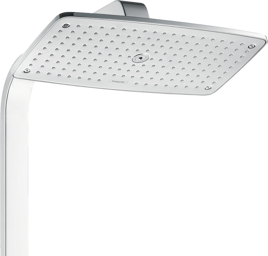 Купить Hansgrohe Raindance Select Showerpipe 360 душевая система с термостатом хром-белый матовый 27112400 в магазине wardena.ru