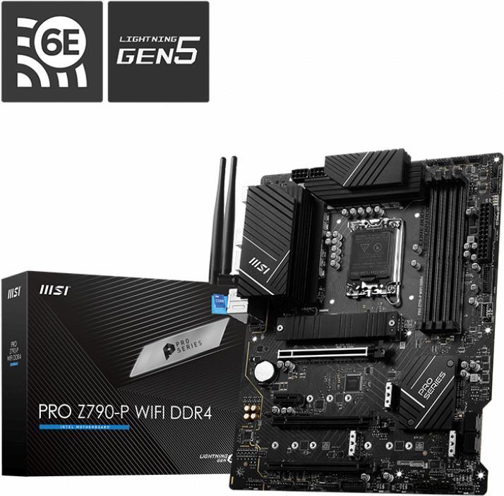 Купить MSI PRO Z790-P WIFI - Motherboard - ATX - LGA1700-Sockel - Z790 Chipsatz - USB 3,2 Gen 1, USB 3,2 Gen 2, USB-C 3,2 Gen2, USB-C 3,2 Gen 2x2 - 2,5 Gigabit LAN, Wi-Fi, Bluetooth - Onboard-Grafik (CPU erforderlich) - HD Audi (7E06-001R) в магазине wardena.ru