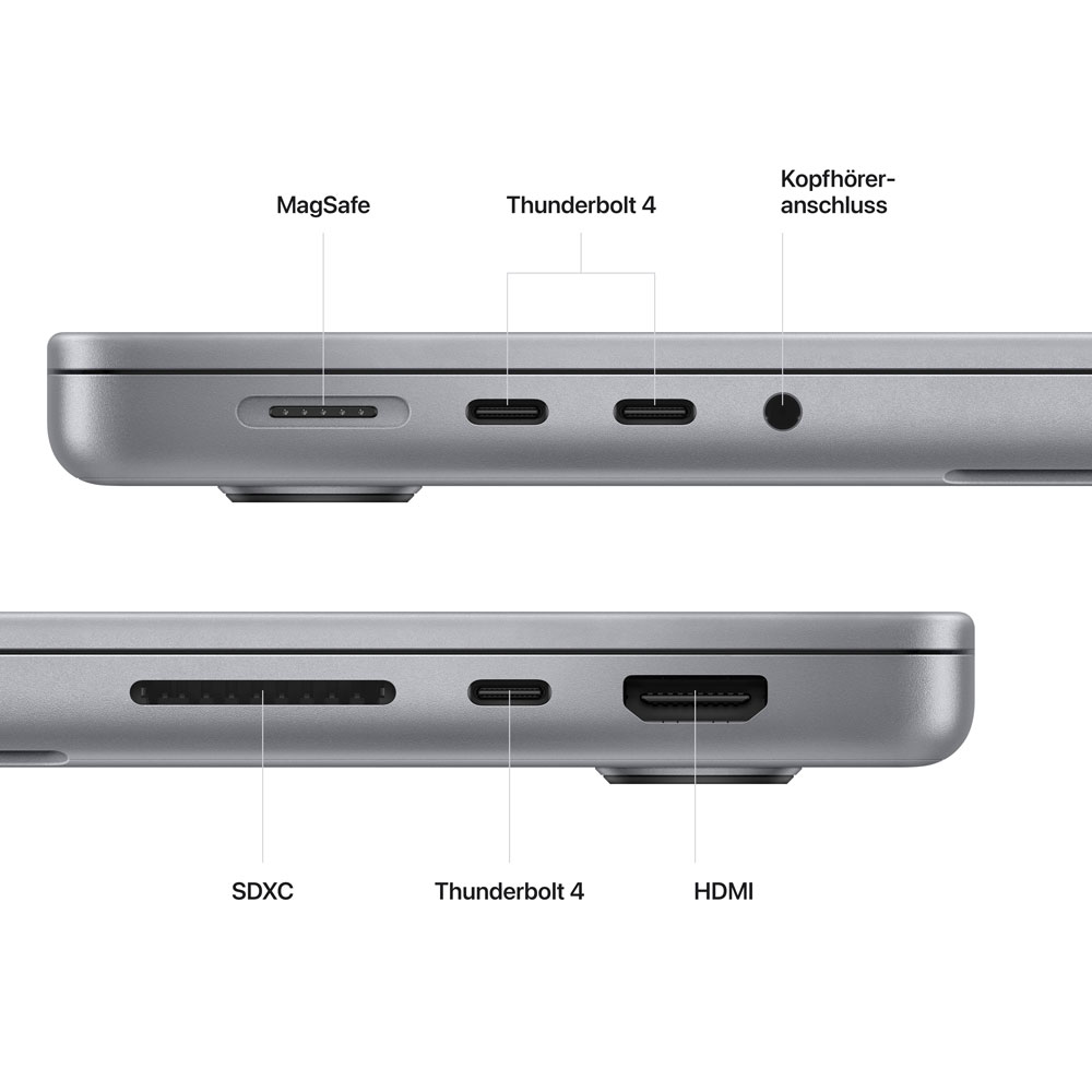 Купить Apple MacBook Pro 35,60cm (14") M2 Max 12-Core 1TB spacegrau (MPHG3D/A) в магазине wardena.ru