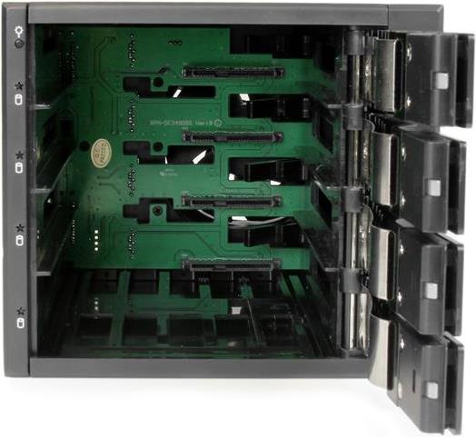 Купить StarTech.com 4 Bay Aluminum Trayless Hot Swap Mobile Rack Backplane for 8,90cm (3.5") SAS II/SATA III - 6 Gbps HDD - Mobiles Speicher-Rack mit Lüfter - 6,4 cm (2.5") - Schwarz (HSB4SATSASBA) в магазине wardena.ru