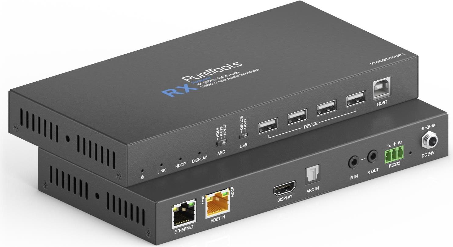 Купить PureLink - PureTools - HDBaseT Extender Set mit USB 2.0 und Audio-Breakout, 4K ( PureTools - HDBaseT Extender Set mit USB 2.0 und Audio-Breakout, 4K (60Hz 4:4:4) (PT-HDBT-1010) в магазине wardena.ru
