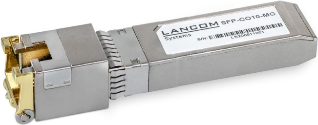 Купить LANCOM SFP-CO10-MG - SFP+-Transceiver-Modul - 10 GigE - 10GBase-T - RJ-45 - bis zu 30 m (Packung mit 10) (60189) в магазине wardena.ru