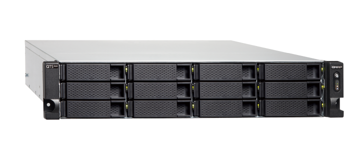 Купить QNAP TS-h1277XU-RP 3700X Eingebauter Ethernet-Anschluss Rack (2U) Schwarz - Grau NAS (TS-H1277XU-RP-3700X-128G) в магазине wardena.ru