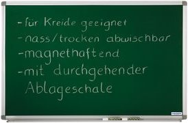 Купить magnetoplan Kreidetafel SP (B)900 x (H)600 mm zum Beschreiben mit Kreide, magnethaftend, feucht und (1240395) в магазине wardena.ru