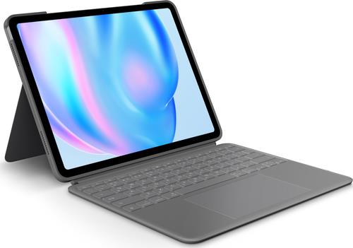 Купить Logitech Combo Touch - Tastatur und Foliohülle - mit Trackpad - hintergrundbeleuchtet - Apple Smart connector - QWERTZ - Schweiz - Oxford Gray - für Apple 13-inch iPad Air (M2) (920-012612) в магазине wardena.ru