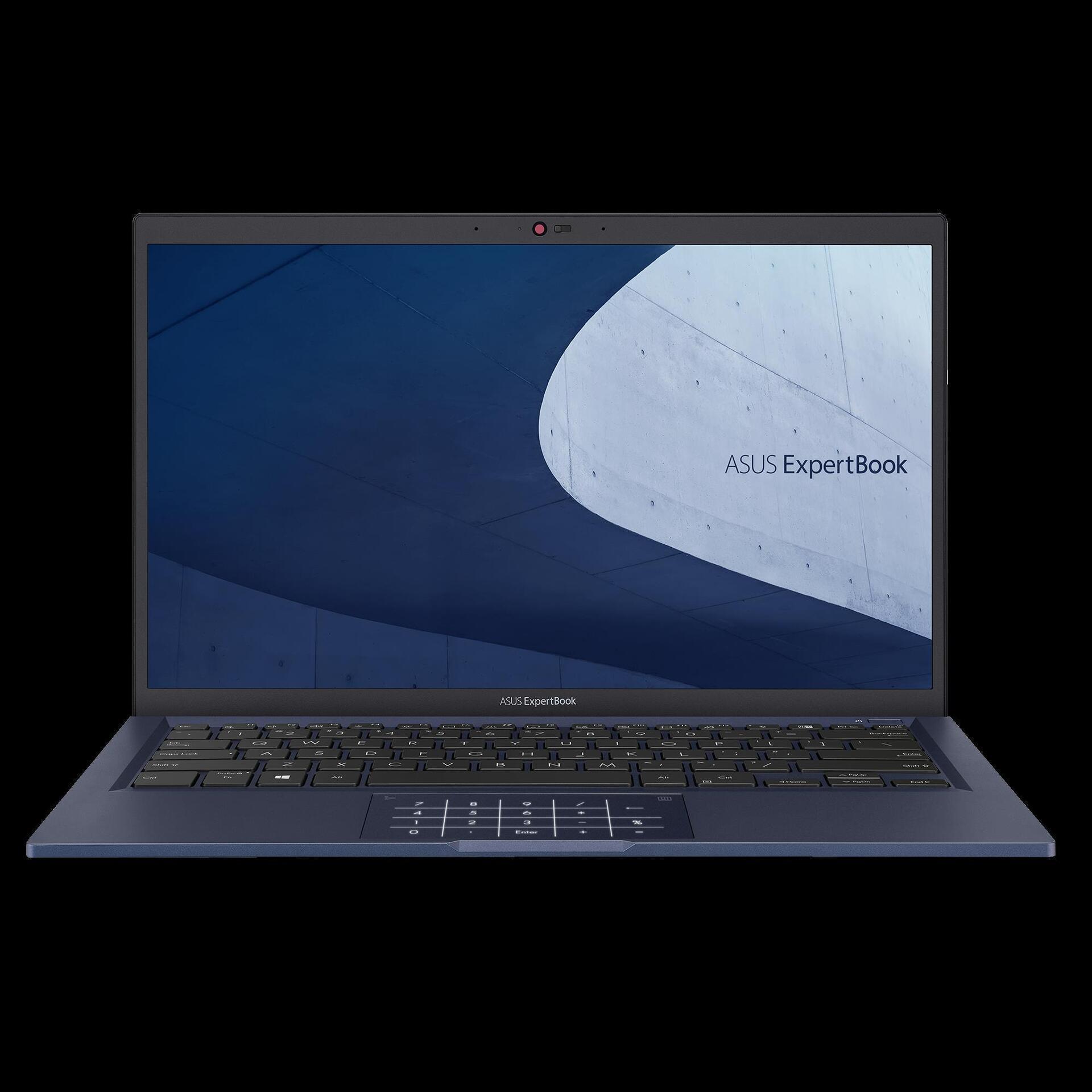Купить ASUS ExpertBook B1 B1400CEAE-EK1404R - 180°-Scharnierdesign - Intel Core i5 1135G7 / 2.4 GHz - Win 10 Pro - Iris Xe Graphics - 8 GB RAM - 256 GB SSD NVMe - 35.6 cm (14") 1920 x 1080 (Full HD) - Wi-Fi 6 - schwarz (unten), (90NX0421-M16640) в магазине wardena.ru