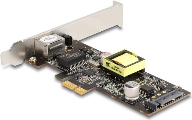 Купить Delock PCI Express x1 Karte auf 1 x 2.5 Gigabit LAN PoE+ i225 (88506) в магазине wardena.ru