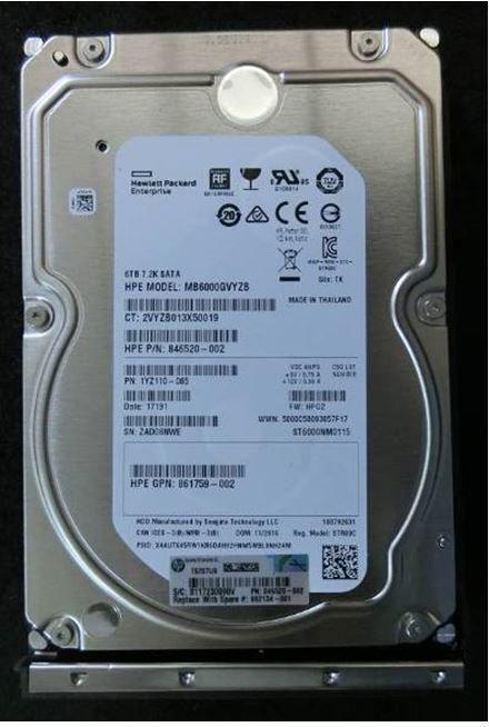 Купить HPE HDD 6TB 6G 7.2K LFF SATA MDL - Festplatte - Serial ATA (861742-S21) в магазине wardena.ru