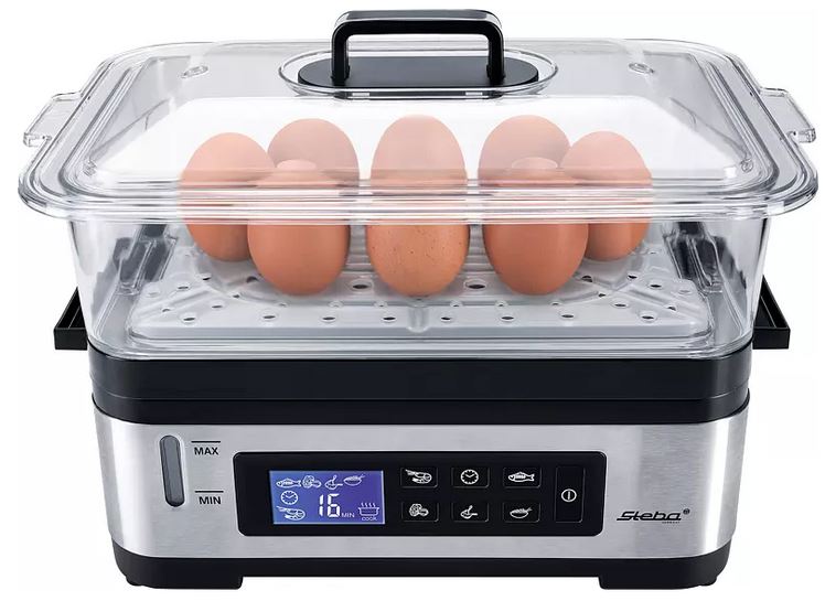 Купить STEBA DG 2 Dampfgarer (1200 Watt, Edelstahl / Schwarz) (05.22.00) (052200) в магазине wardena.ru