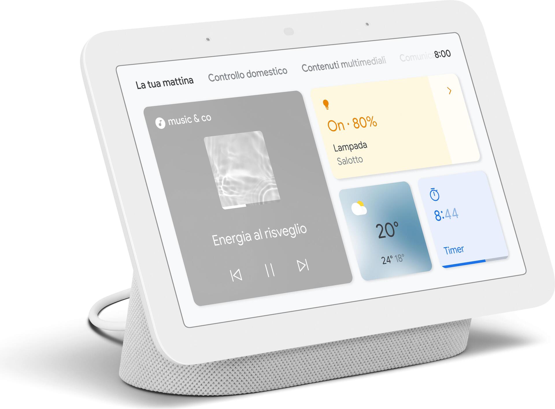 Купить Google Nest Hub (2nd Gen) - Smart-Display - LCD 17,80cm (7") - kabellos - Wi-Fi, Bluetooth - Chalk (GA01331-IT) в магазине wardena.ru