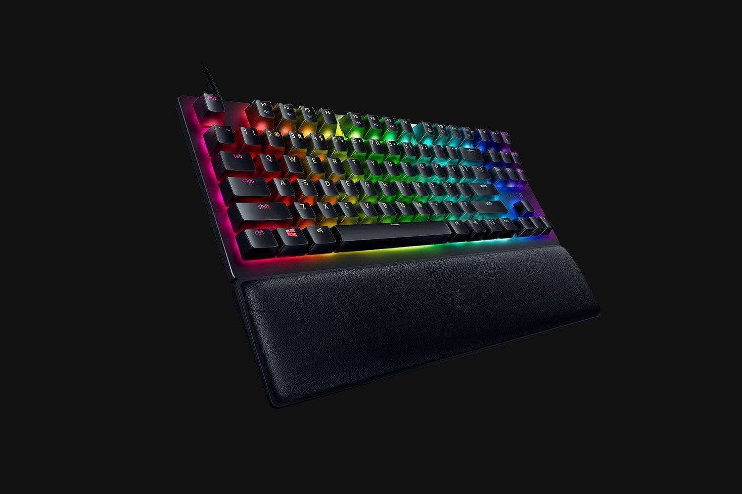 Купить Razer Huntsman V2 Tenkeyless - Tastatur - Hintergrundbeleuchtung - USB-C - Deutsch - Tastenschalter: Razer Linear Optical Red (RZ03-03940500-R3G1) в магазине wardena.ru