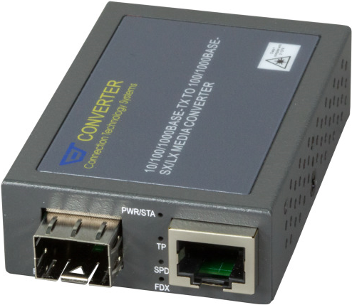 Купить Kompakt Media Konverter RJ45-SFP, 100/1000Mbps Hersteller: CTS (MCT-3002SFP-DR) в магазине wardena.ru