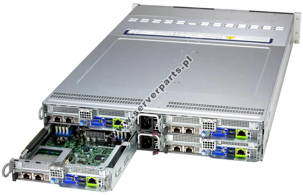 Купить Server Twin Supermicro SYS-222BT-HNC8R • 217BQ2-R3K60P • X14DBT-B • BigTwin в магазине wardena.ru